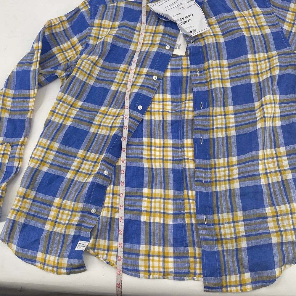 Frank &‎ Eileen Blue and Yellow Plaid Shirt - Picture 5 of 7
